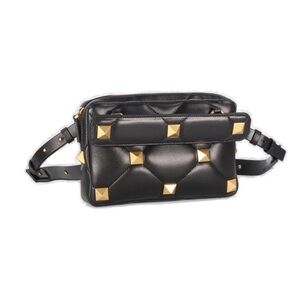 Valentino Garavani Roman Stud Crossbody Bag with Gold Studs NWT